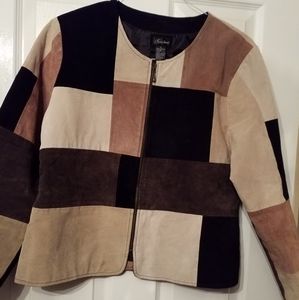 Vintage Karen Arnold LeatherBlock Jacket